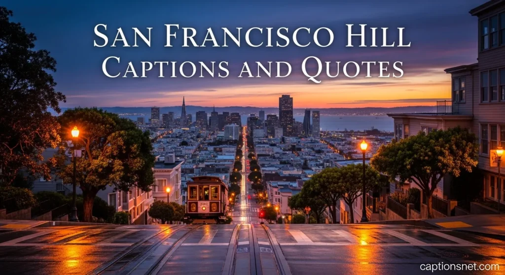 San Francisco Hill Captions and Quotes