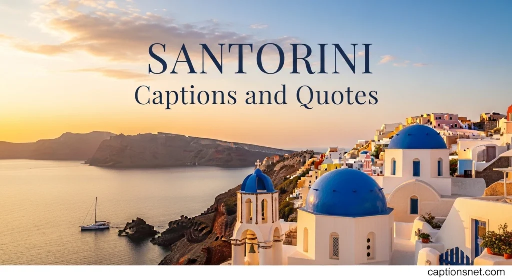 Santorini Captions and Quotes