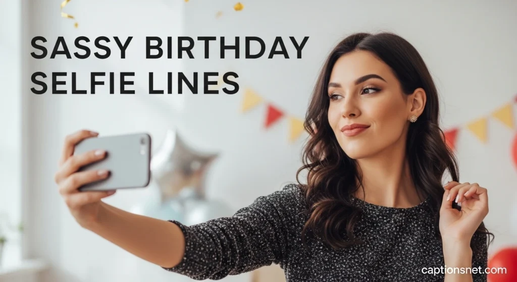 Sassy Birthday Selfie Lines