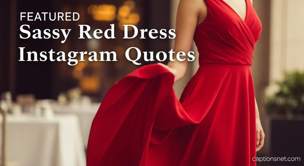 Sassy Red Dress Instagram Quotes
