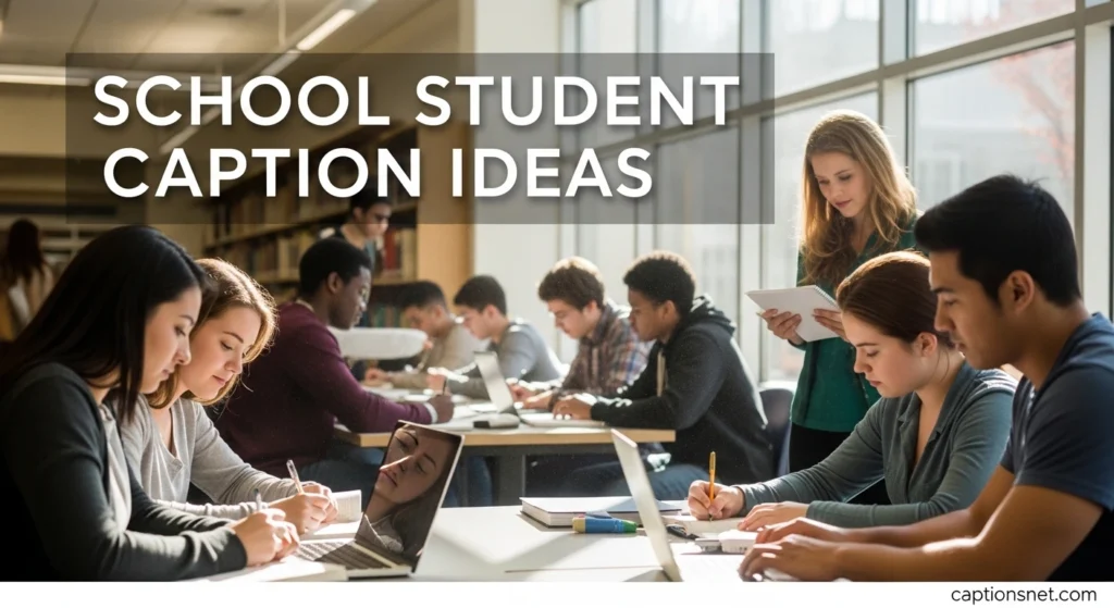 School Student Caption Ideas