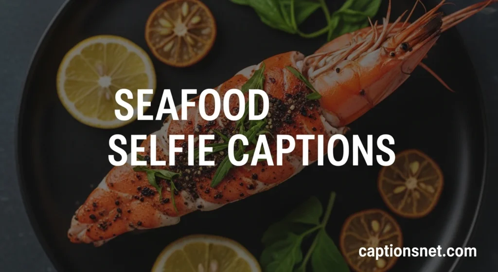 Seafood Selfie Captions