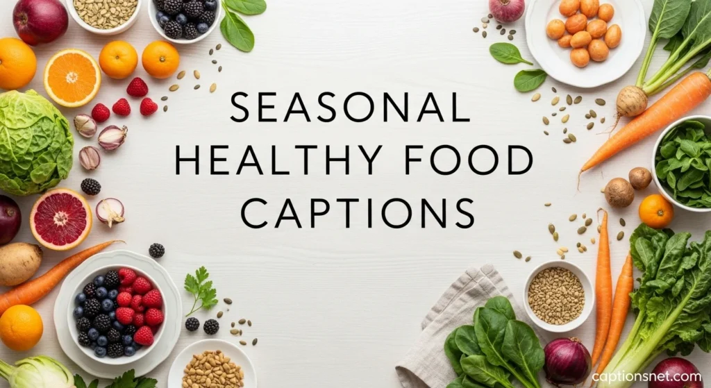 Seasonal Healthy Food Captions