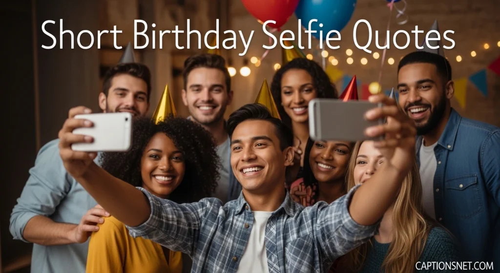 Short Birthday Selfie Quotes