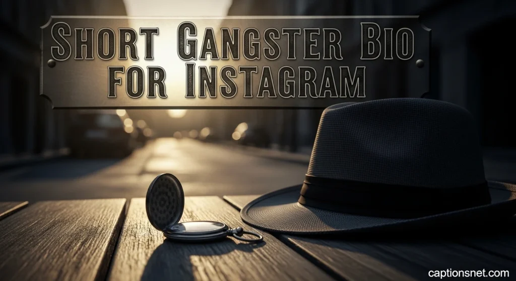 Short Gangster Bio for Instagram