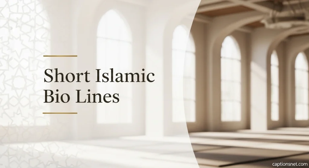 Short Islamic Bio Lines