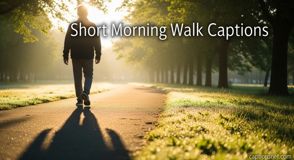Short Morning Walk Captions
