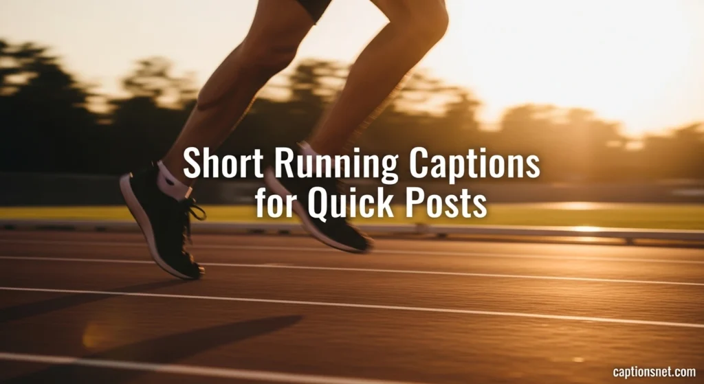 Short Running Captions for Quick Posts