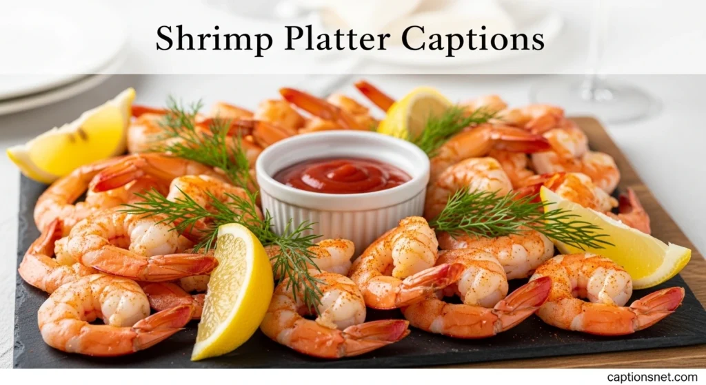 Shrimp Platter Captions