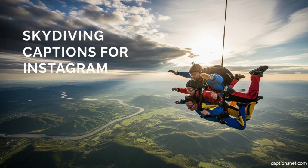 Skydiving Captions for Instagram