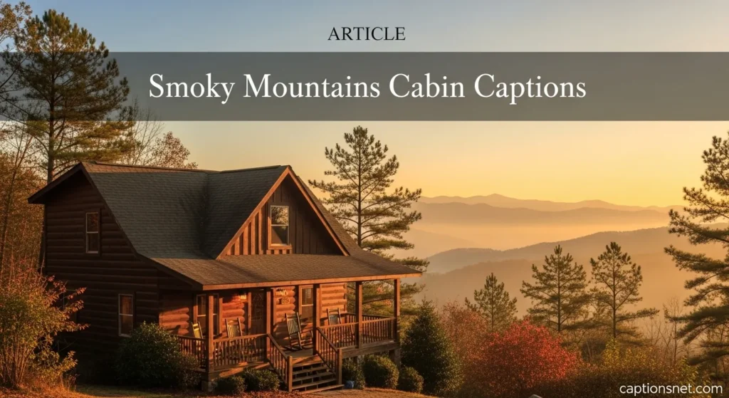 Smoky Mountains Cabin Captions