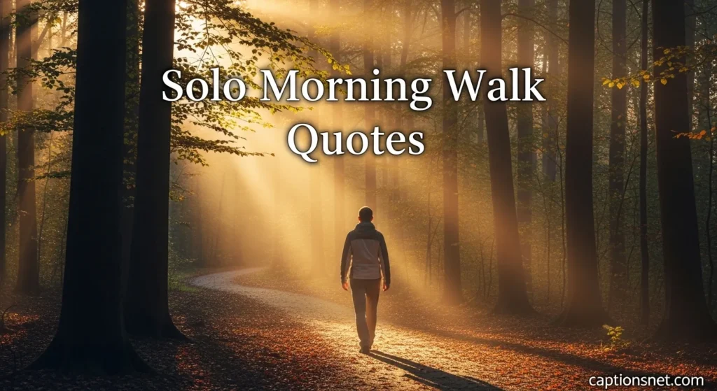 Solo Morning Walk Quotes