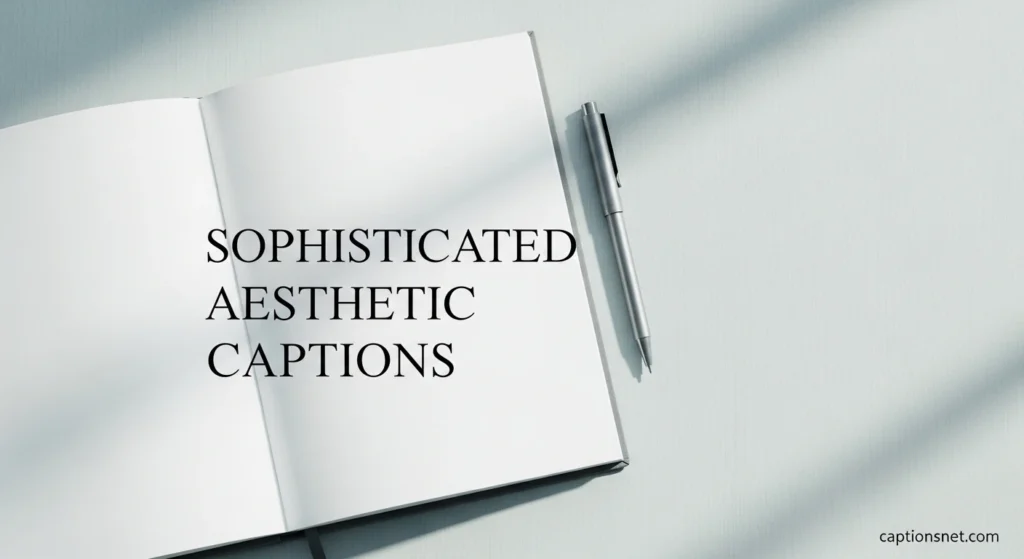 Sophisticated Aesthetic Captions