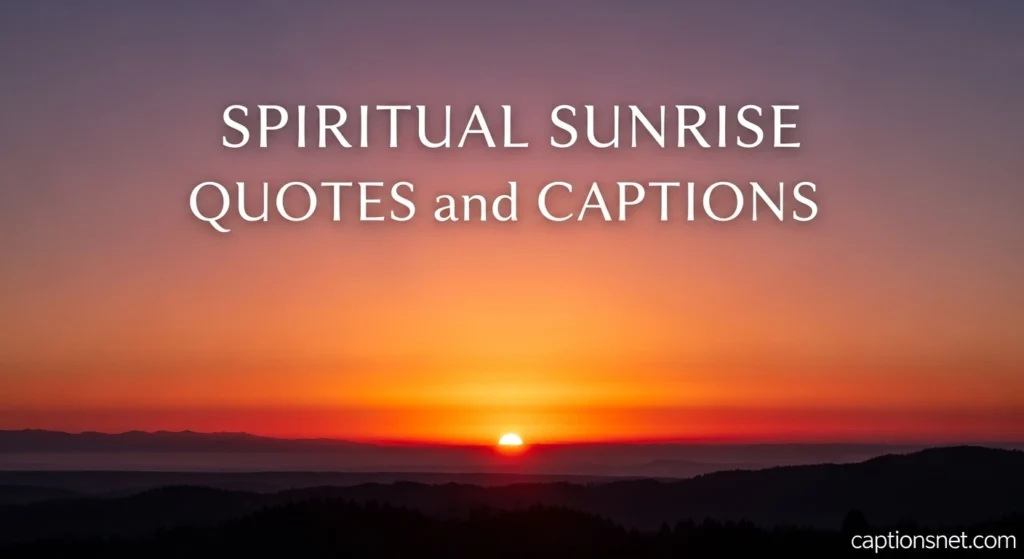 Spiritual Sunrise Quotes and Captions