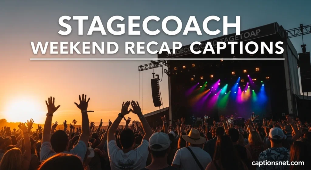 Stagecoach Weekend Recap Captions