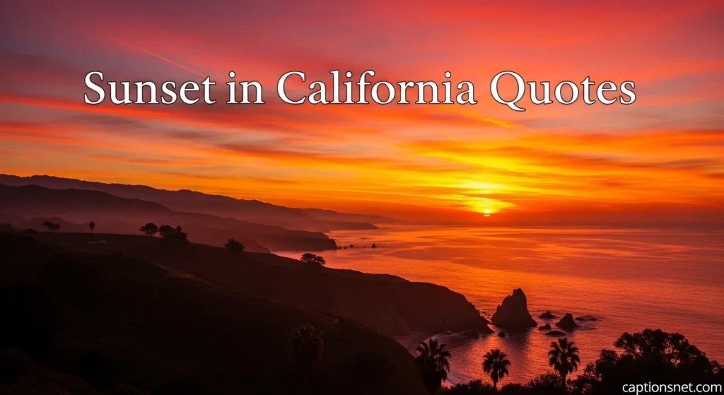 Sunset in California Quotes