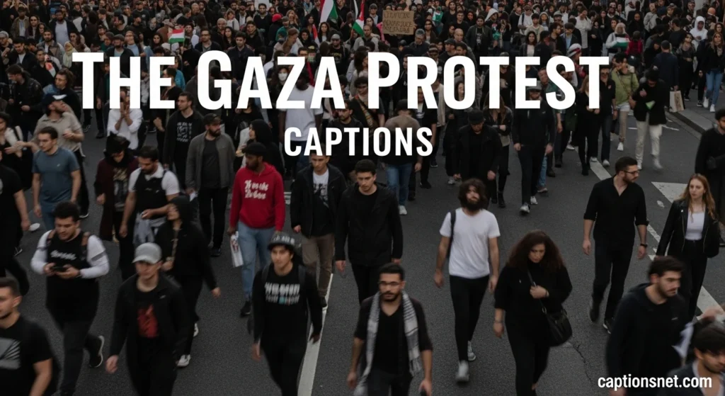 The Gaza Protest Captions