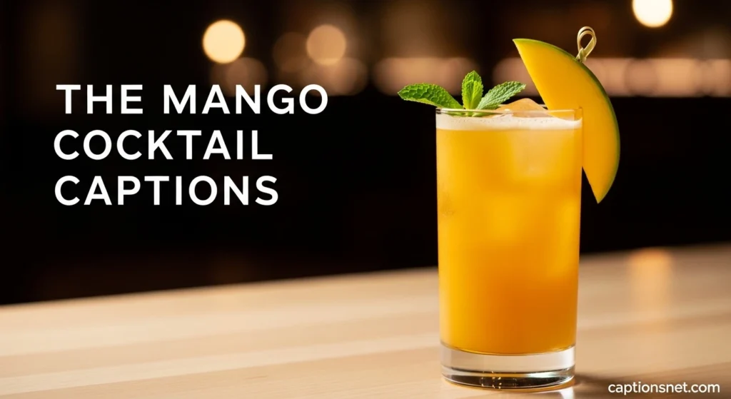 The Mango Cocktail Captions