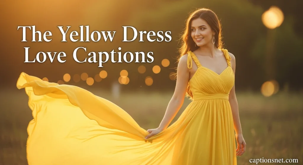 The Yellow Dress Love Captions