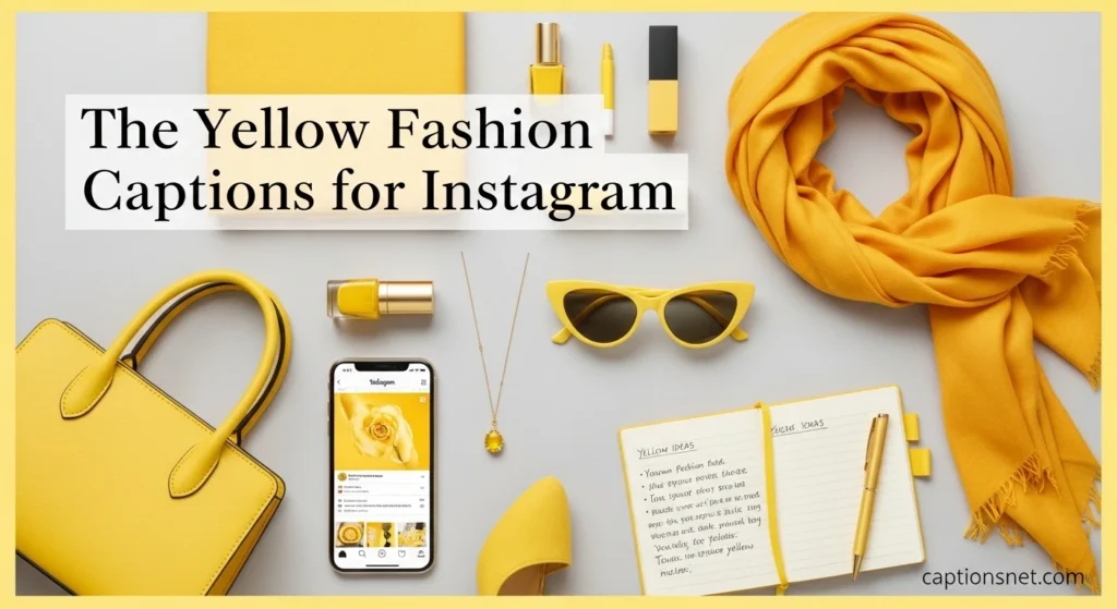 The Yellow Fashion Captions for Instagram