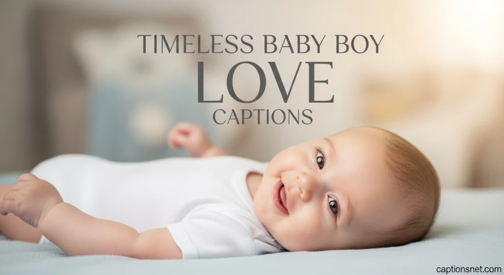 Timeless Baby Boy Love Captions