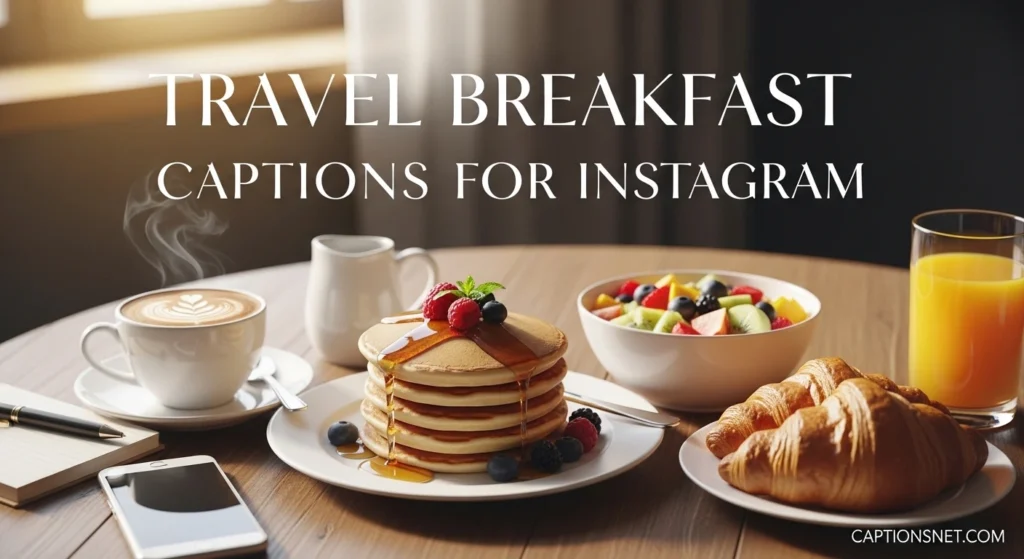 Travel Breakfast Captions for Instagram