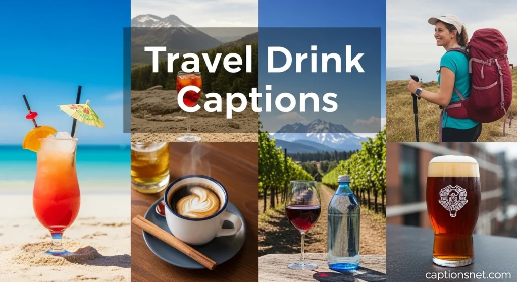 Travel Drink Captions