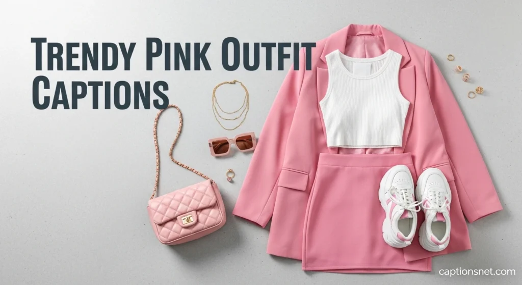 Trendy Pink Outfit Captions