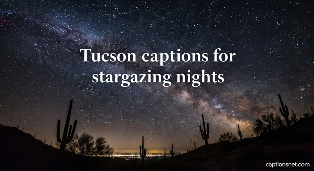 Tucson captions for stargazing nights