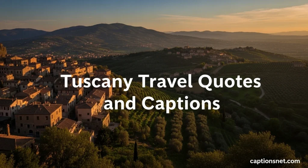 Tuscany Travel Quotes and Captions