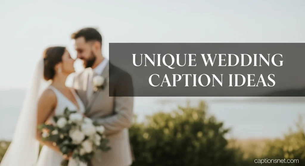 Unique Wedding Caption Ideas