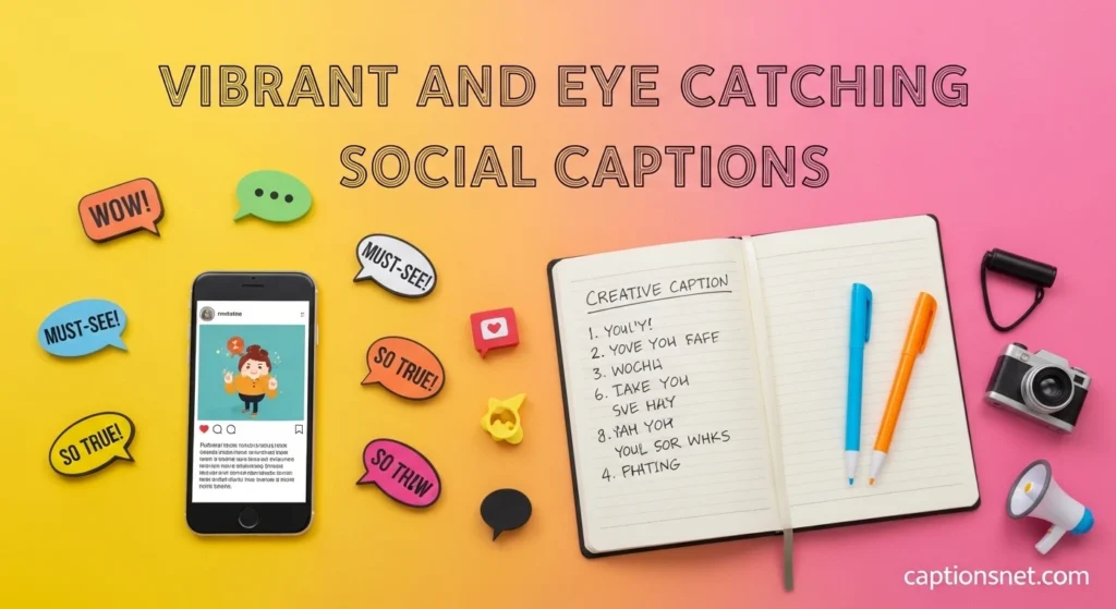 Vibrant and Eye Catching Social Captions