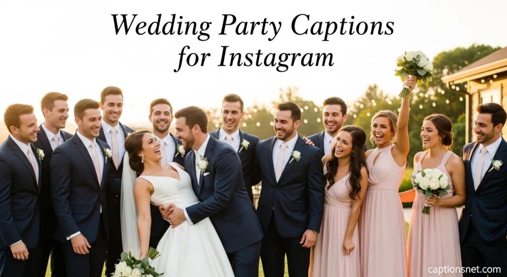 Wedding Party Captions for Instagram