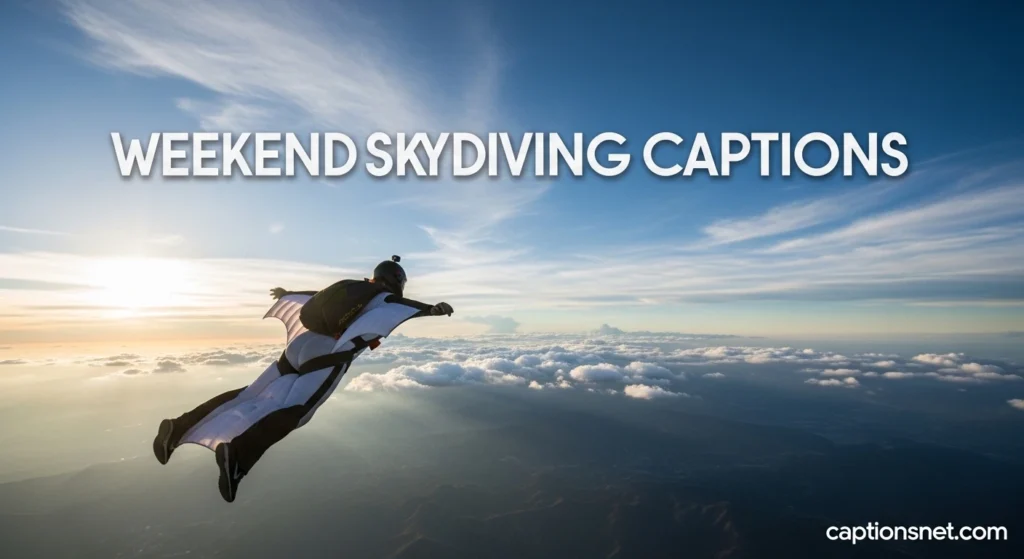 Weekend Skydiving Captions