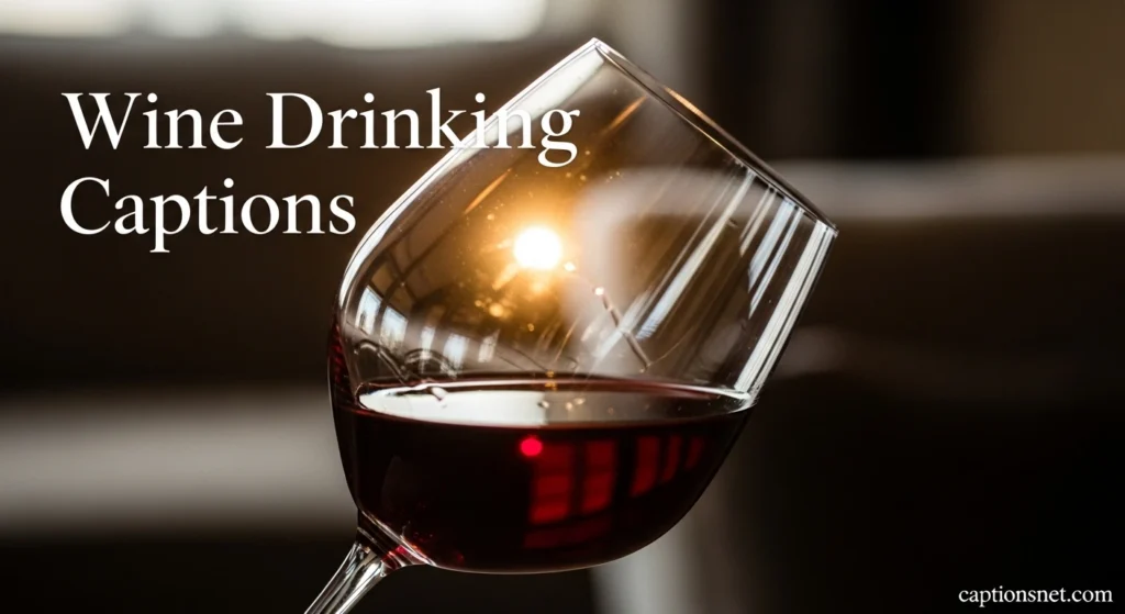 Wine Drinking Captions