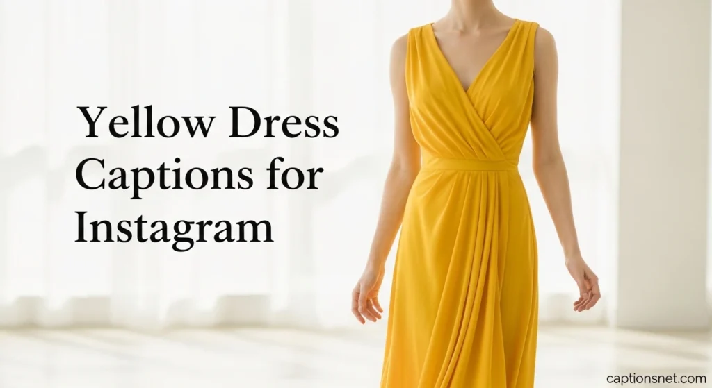 Yellow Dress Captions for Instagram