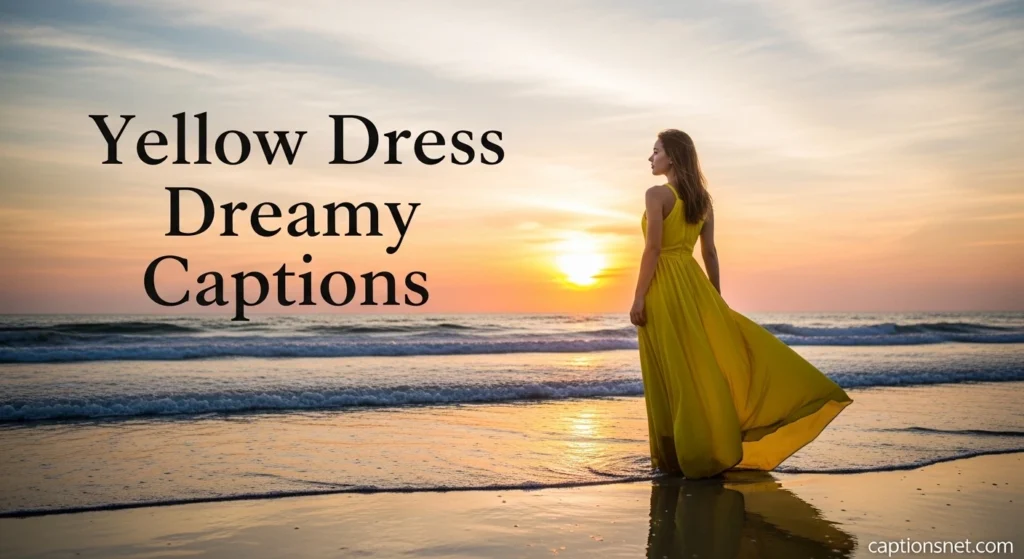 Yellow Dress Dreamy Captions