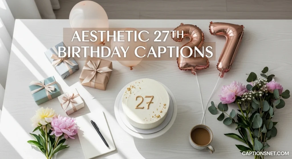 Aesthetic 27th Birthday Captions 
