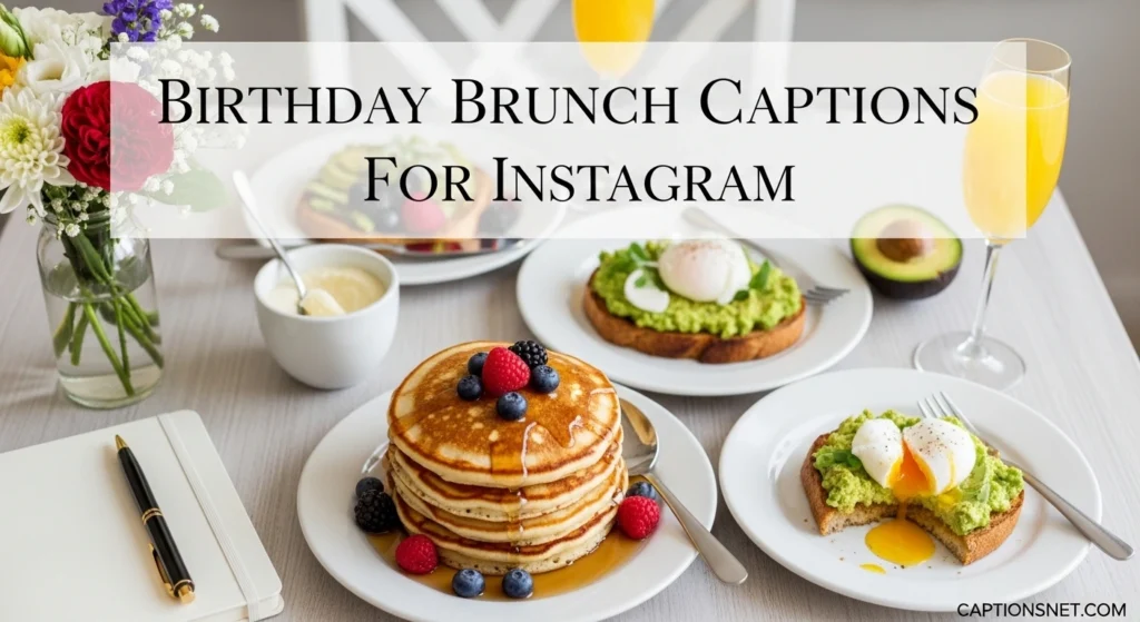 Aesthetic Birthday Brunch Captions