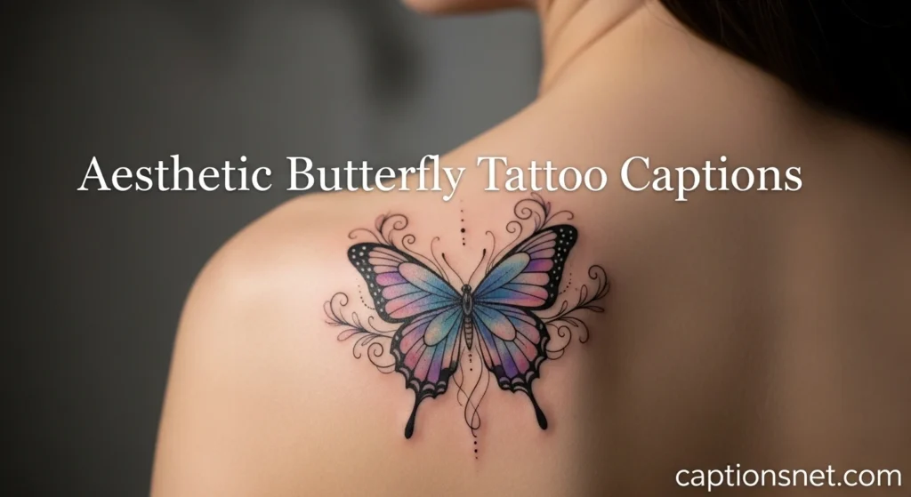 Aesthetic Butterfly Tattoo Captions