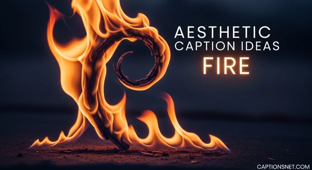 Aesthetic Fire Caption Ideas