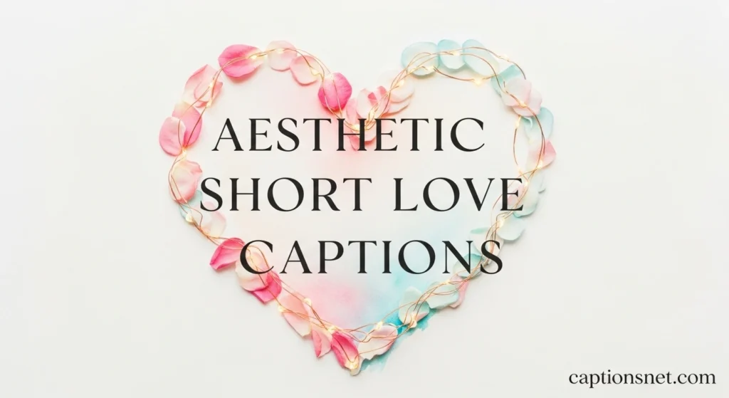 Aesthetic Short Love Captions