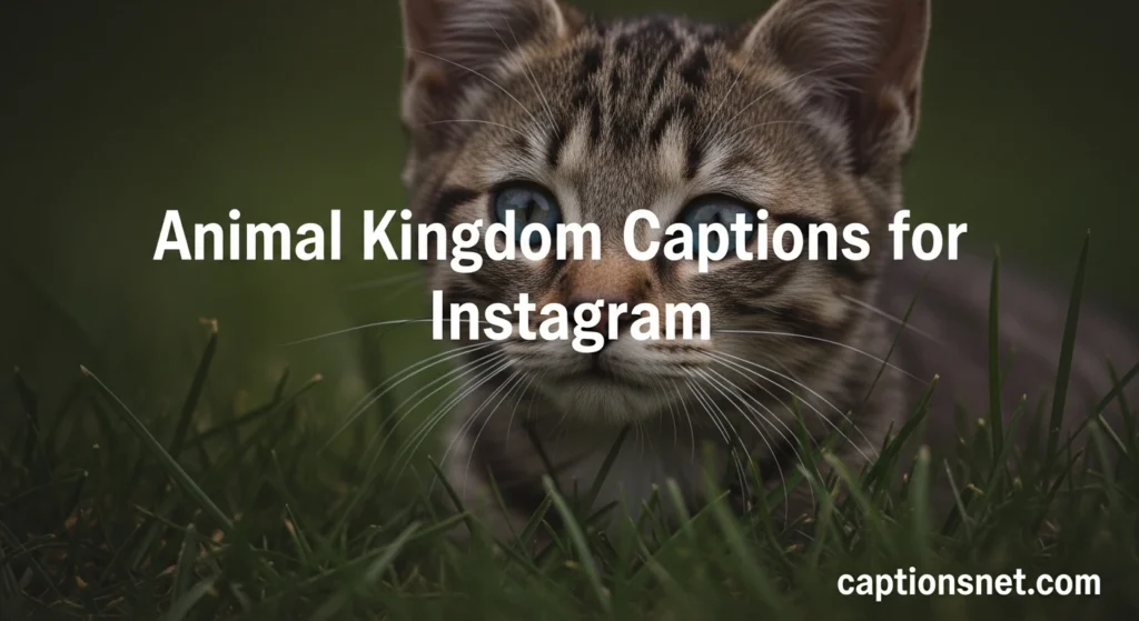 Animal Kingdom Captions for Instagram