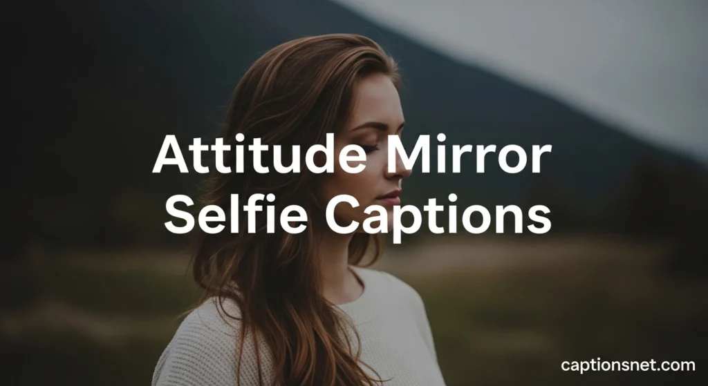 Attitude Mirror Selfie Captions