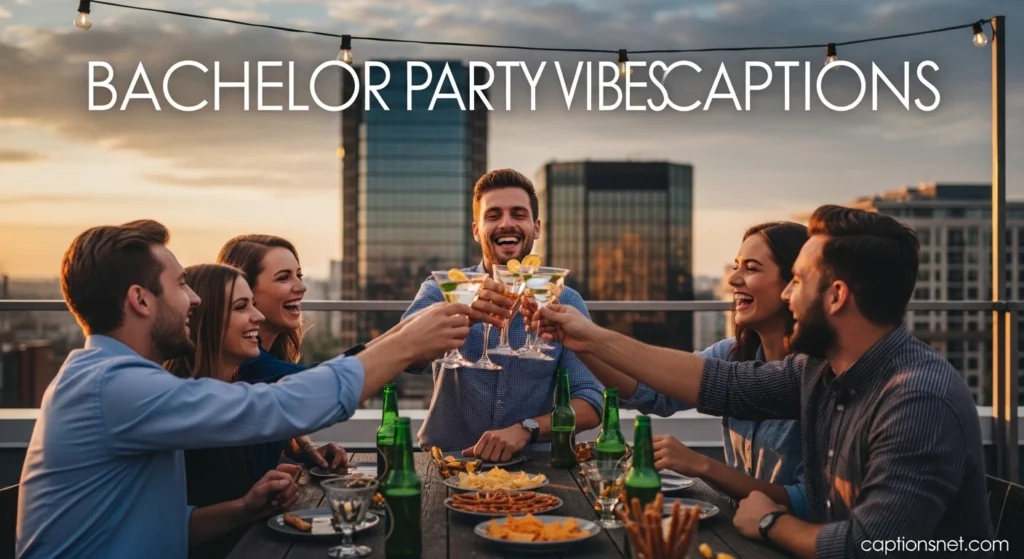 Bachelor Party Vibes Captions