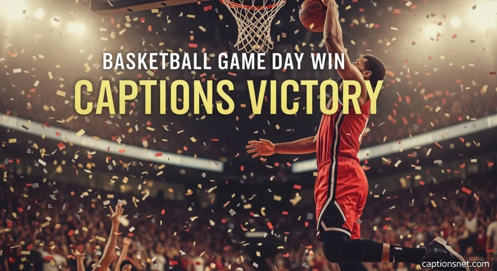 Basketball Game Day Win Captions Victory