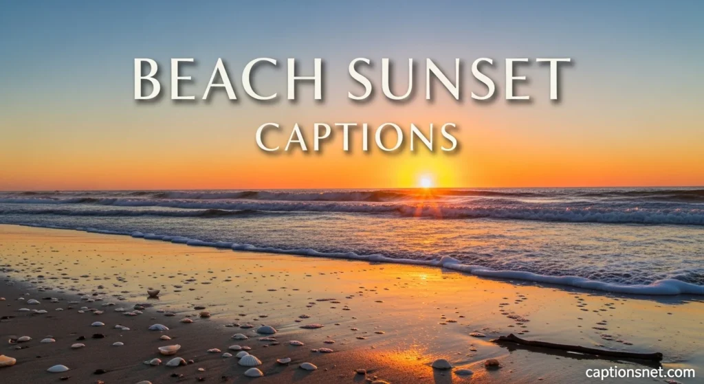 Beach Sunset Captions