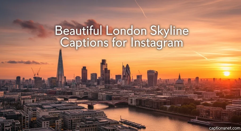 Beautiful London Skyline Captions for Instagram