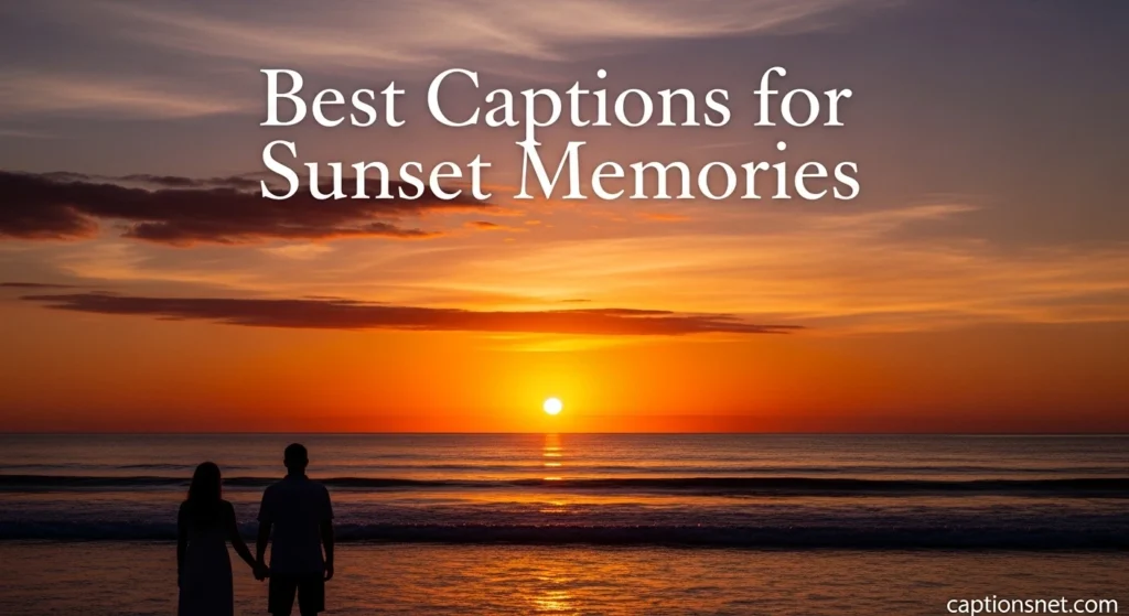 Best Captions for Sunset Memories