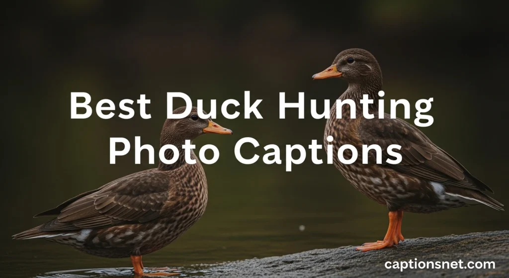 Best Duck Hunting Photo Captions